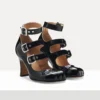 Animal Toe Three-Strap Schuh