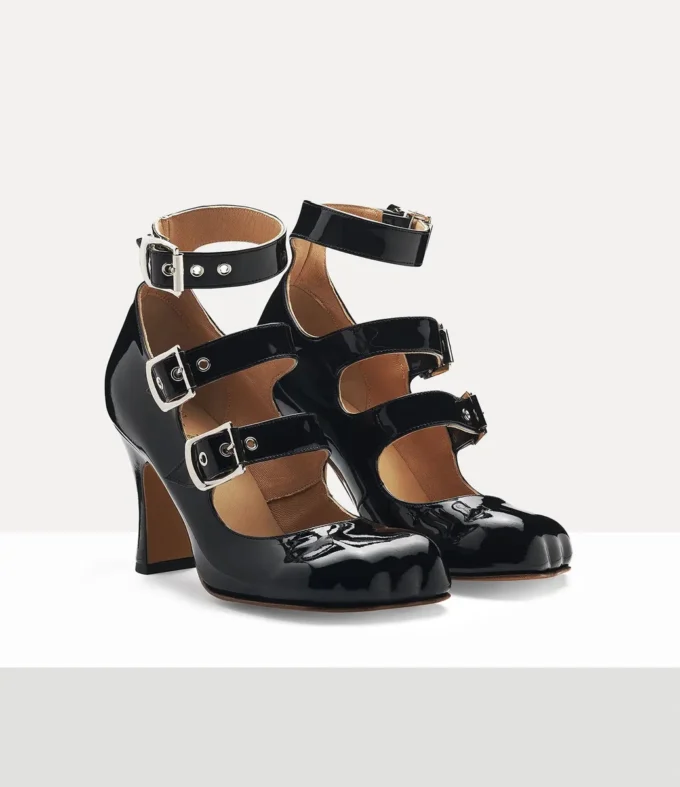 Animal Toe Three-Strap Schuh