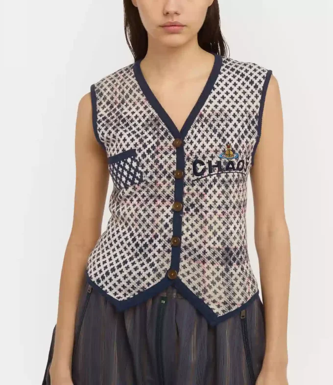 Distressed Tartan Weste