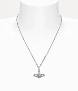 Man. Mini Bas Relief Orb Anhänger Halskette