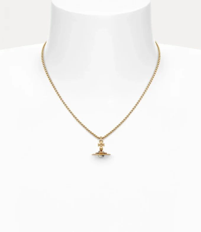 Neue Petite Orb-Anhänger-Halskette Neue Petite Orb-Anhänger-Halskette