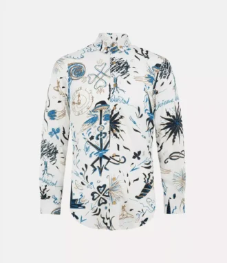 Zwei-Knopf-Krall-Hemd