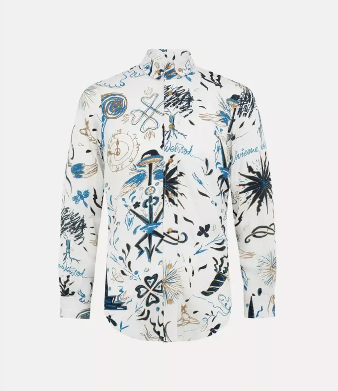 Zwei-Knopf-Krall-Hemd