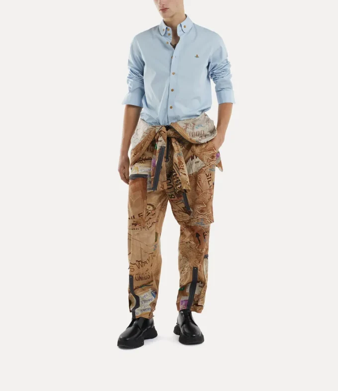 Zwei-Knopf-Krall-Hemd